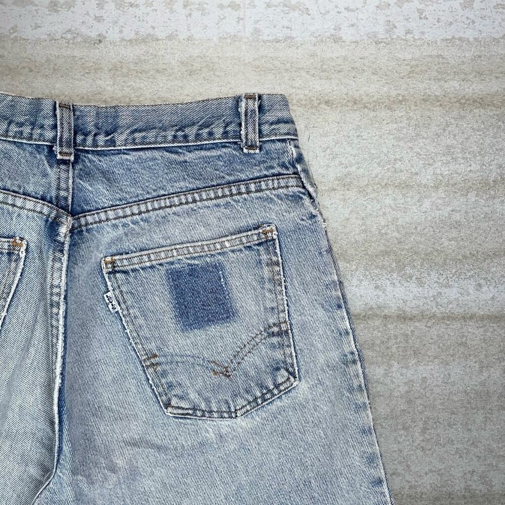 True Vintage 70s Levis Jeans 30x32 Regular Fit Tapered Leg Light Wash Denim - Picture 3 of 6